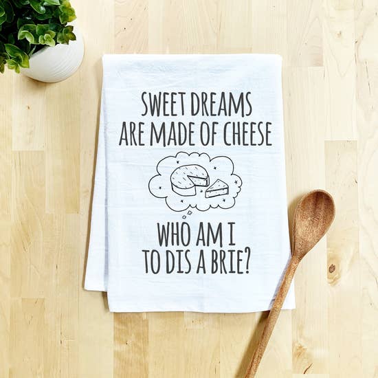 "Sweet Dreams Are Made Of Cheese" Hand Towel